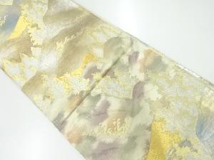 アンティーク　樹木模様織出し袋帯（材料）